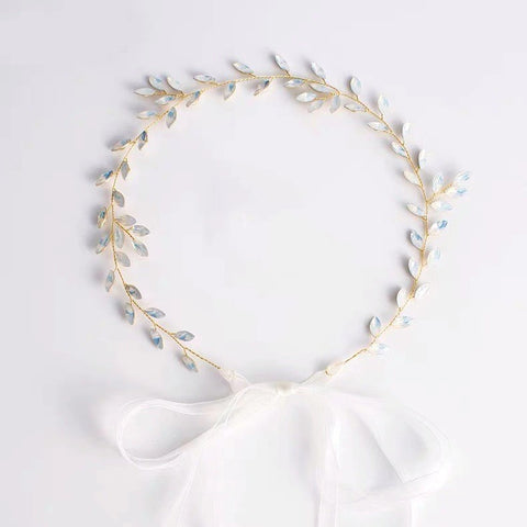 Protein Rhinestone Headdress With Yarn Strip