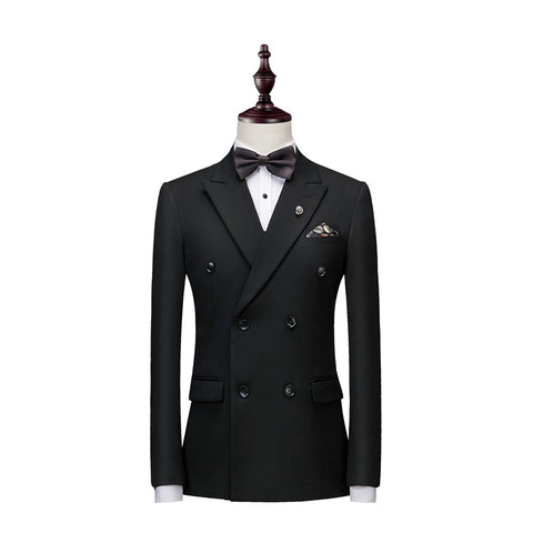 British Style Men's Solid Color Suit Men's