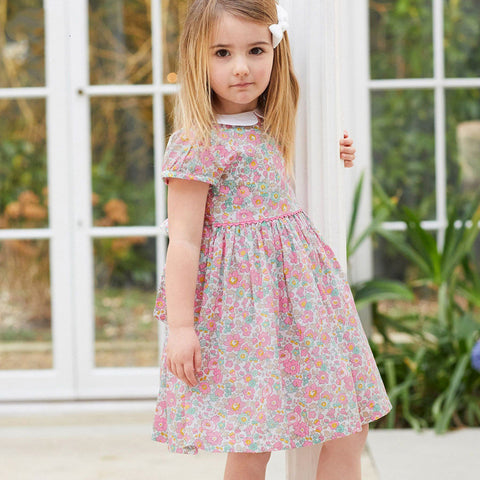 Princess Girl Ins Cotton Short Sleeve Dress