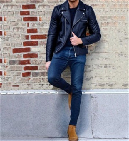 Men's leather clothing