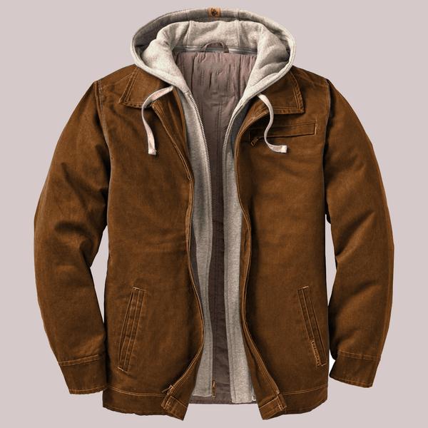 Explosive Hooded Solid Color Thickened Long Sleeve Jacket