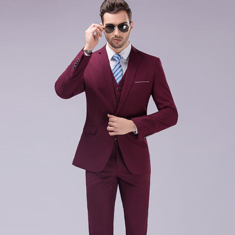 Business Casual Men's Korean Slim Suit