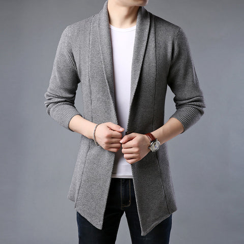 Men's sweater coat slim fit