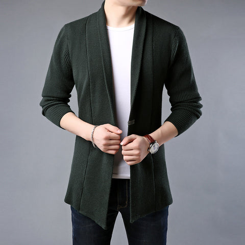 Men's sweater coat slim fit