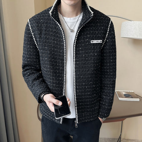 Classic Style Popular Long Sleeves Stand-up Collar Casual Jacket