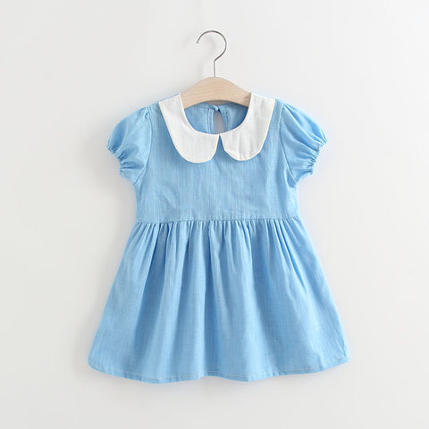 New Children's Clothing Baby Children Girls Bow Pleated Halter Skirt Princess Dress