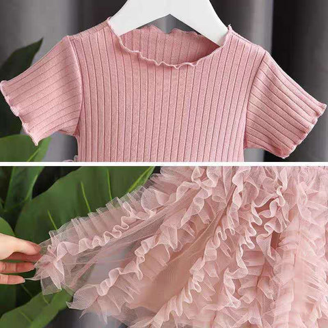 New Children's Clothing Girls Baby Dress Princess Yarn Skirt