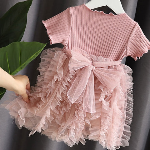 New Children's Clothing Girls Baby Dress Princess Yarn Skirt