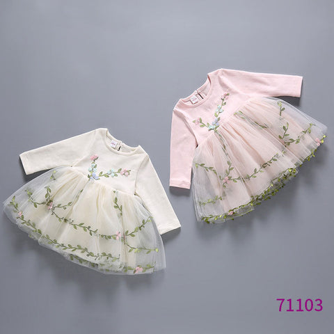 New Children's Dresses For Children Are On The Market, Cute Girls Long-sleeved Princess Dresses