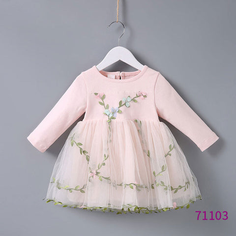 New Children's Dresses For Children Are On The Market, Cute Girls Long-sleeved Princess Dresses