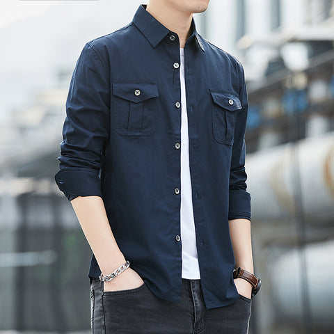 Casual Loose Tooling Jacket Men's Shirt