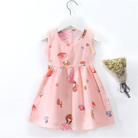 8 Style Baby Girls Dress Summer Cute Cartoon Baby Princess Birthday Party Knitted Dresses Toddler Costume Infant Kids Clothes