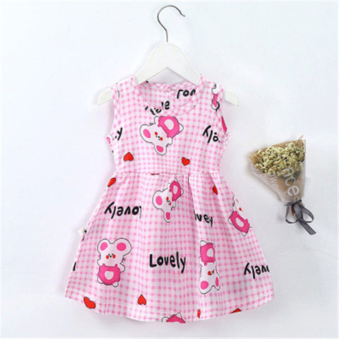 8 Style Baby Girls Dress Summer Cute Cartoon Baby Princess Birthday Party Knitted Dresses Toddler Costume Infant Kids Clothes