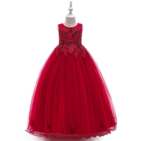 Flower Girl Dress Sleeveless Princess Dress