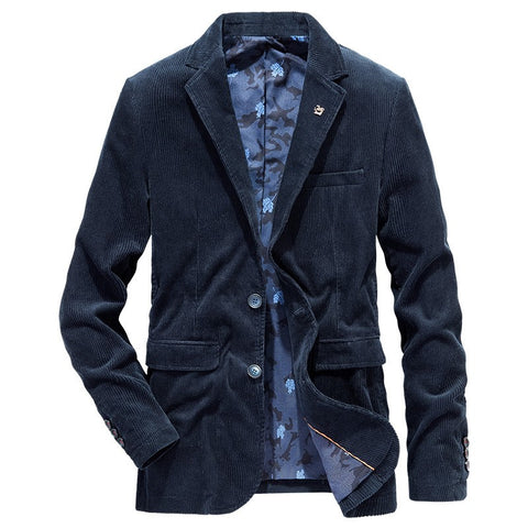 Corduroy jacket men's cotton casual suit