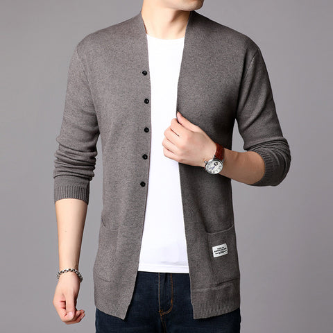 New Men's Knitted Cardigan In Autumn And Winter