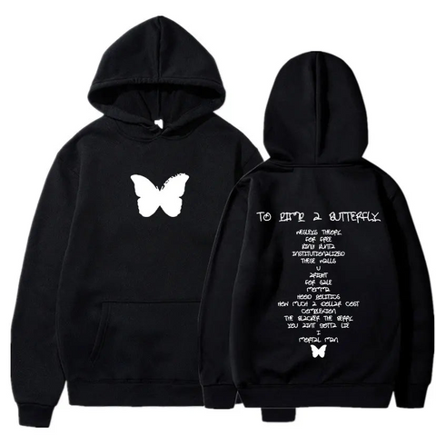 A Butterfly Calico Hoodie For Pimps