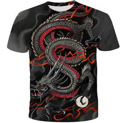 3D Digital Printing Men's Short-sleeved T-shirt