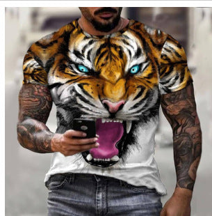 3D Digital Printing Men's Short-sleeved T-shirt