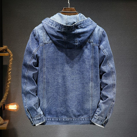 Men's Trendy Hooded Denim Jacket