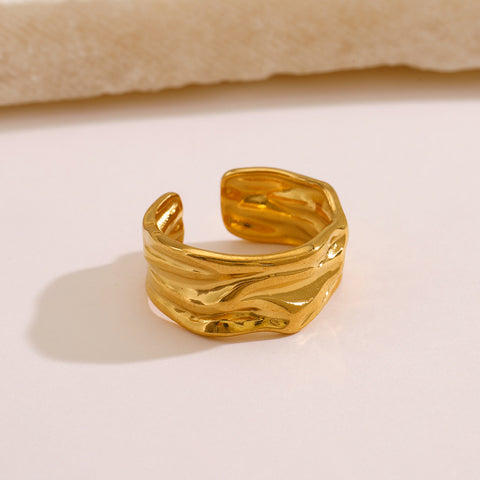 European And American Fashion Irregular Shaped Adjustable Ring Retro Popular Exaggerated