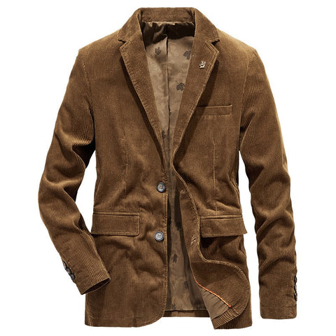 Corduroy jacket men's cotton casual suit