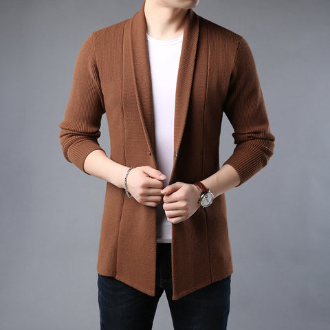 Men's sweater coat slim fit