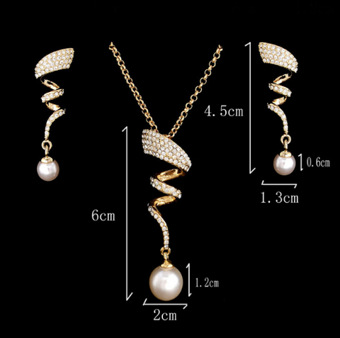 Europe And The United States Sell Hot Money Network Pearl Necklace Set Bridal Jewelry Set Wholesale 9093