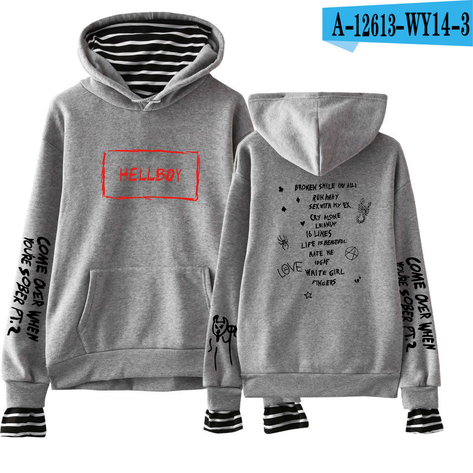 Lil Peep Hoodie Hellboy Men Women Hooded Pullover