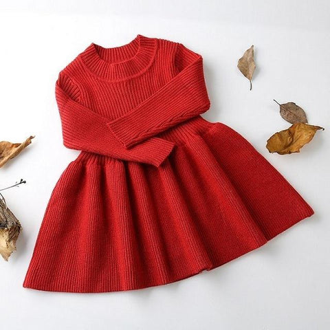 Baby warm knit skirt children's skirt