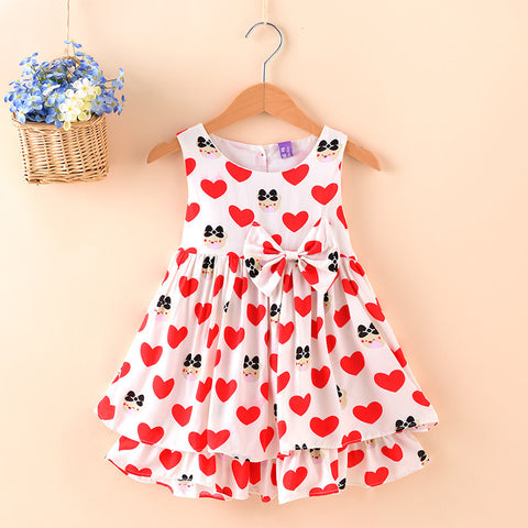 Direct Selling Summer Children's Wear, Sleeveless Sleeveless Princess Skirt, European And American Girl Dress, Foreign Trade Children's Skirt