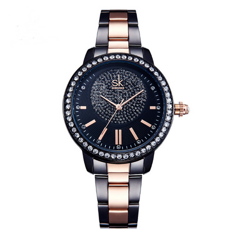 Shengke Rose Gold Watch