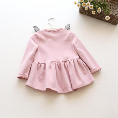 Spring and autumn new kids dress Korean girls dress skirt manufacturers selling cat