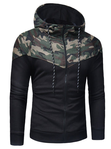 New hooded camouflage sweater