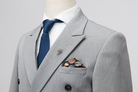 British Style Men's Solid Color Suit Men's