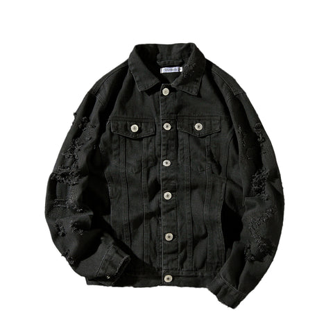 Men's denim  embroidere plus size jacket