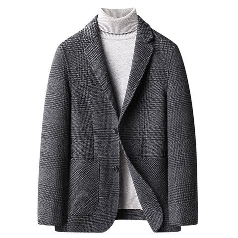 Hand-stitched Double-sided Woolen Casual Suit Wool Blazer