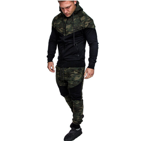 New hooded camouflage sweater