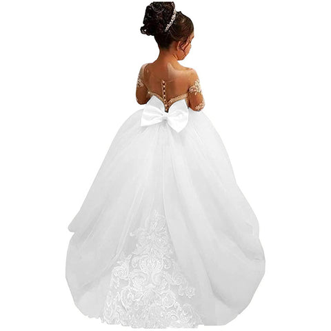 Girls' Pettiskirt Children's Princess Piano Performance Flower Girl Wedding Dress