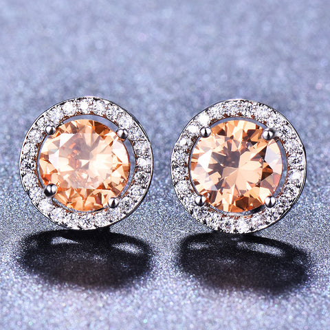 Female Cute Fashion Zircon Earrings Jewelry