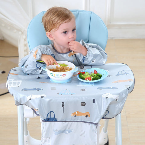 Children's Long-sleeved Apron Dining Chair Bib Overalls