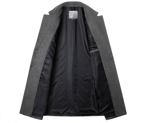 Casual Woolen Coat Men's Coat Windbreaker