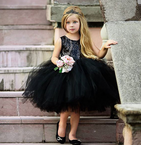 Princess Flower Girl Tutu Style Party Dress