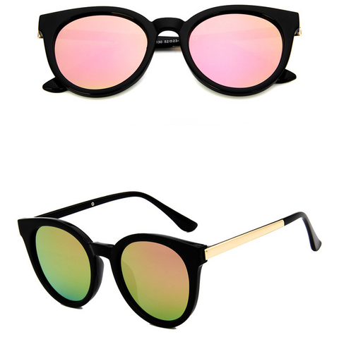 Cat eyepink sunglasses woman shades mirror female square sunglasses for women coating oculos 2021 fashion brand sunglasses