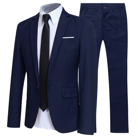 Men's Western Fit Korean Two-piece Suit