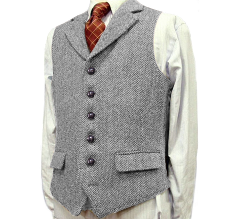 Men's Korean Slim Vest Groomsmen Dress Casual Business