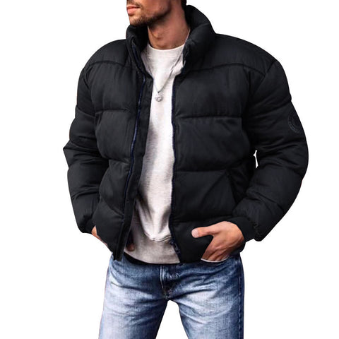 Coat Stand-up Collar Downcotton-padded Jacket Thickened Men's Cotton Jacket