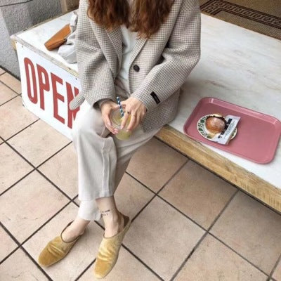 Small Woolen Coat Women Short Coat Female Korean Style Woolen Student Loose Suit