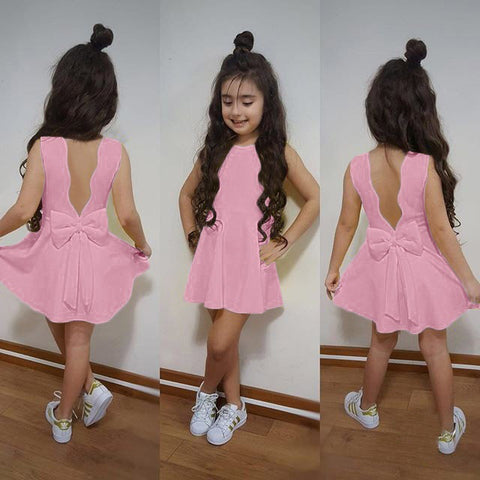 Bow girl princess dress