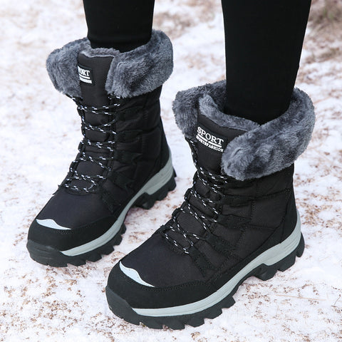 Large Size Cotton Shoes High-top Snow Boots Women's Shoes